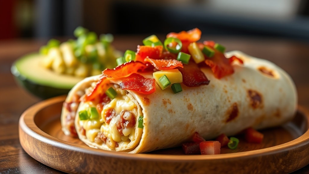 Denny's Bacon Avocado Burrito (Copycat Recipe)