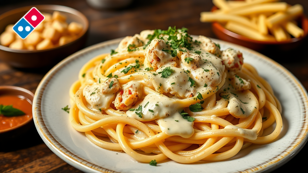 Domino's Chicken Alfredo Pasta (Copycat Recipe)