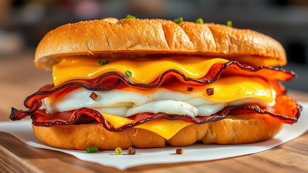 Dunkin' Bacon, Egg and Cheese Sandwich (Copycat Recipe)