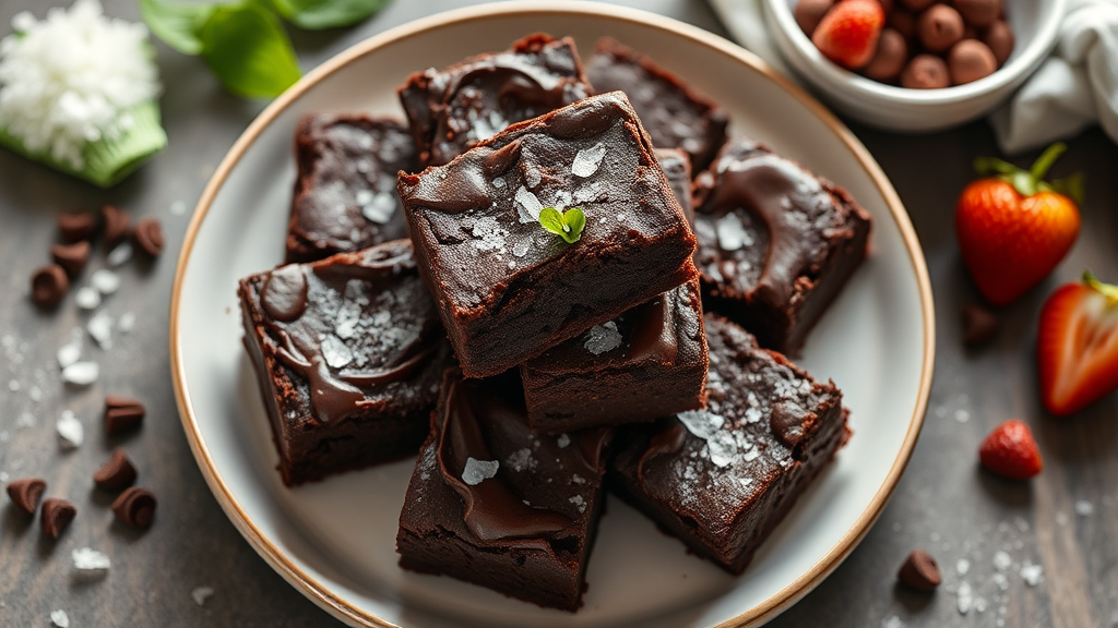 Easy Chocolate Brownies with Sea Salt