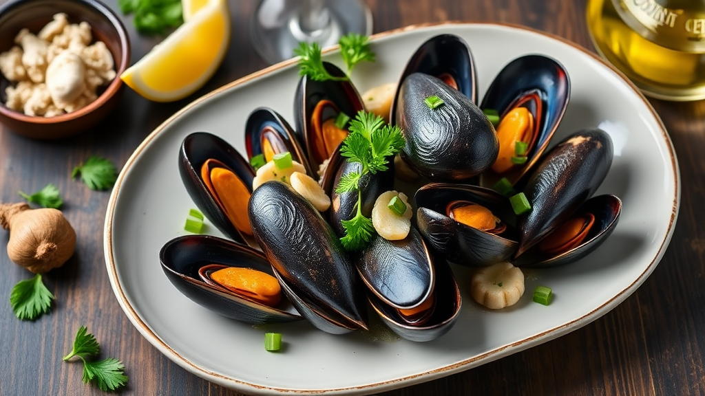 Easy Steamed Mussels with Garlic and White Wine