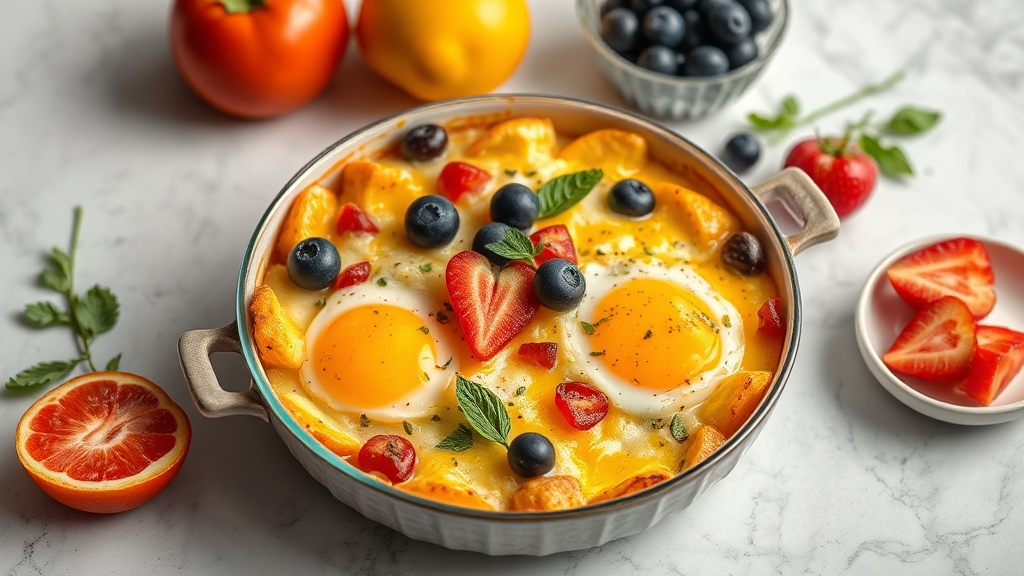 Egg and Fruit Casserole