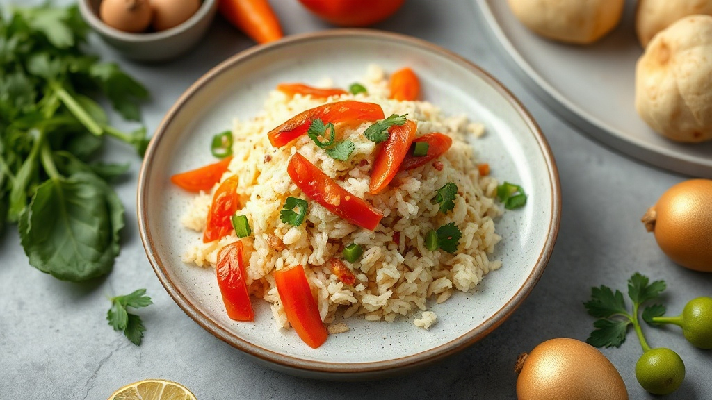 Egg Fried Rice with Vegetables