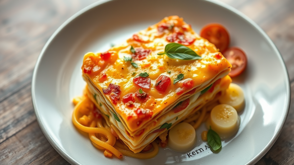 Egg Mango Lasagna