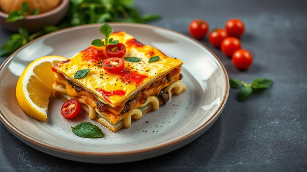 Egg Mango Lasagna