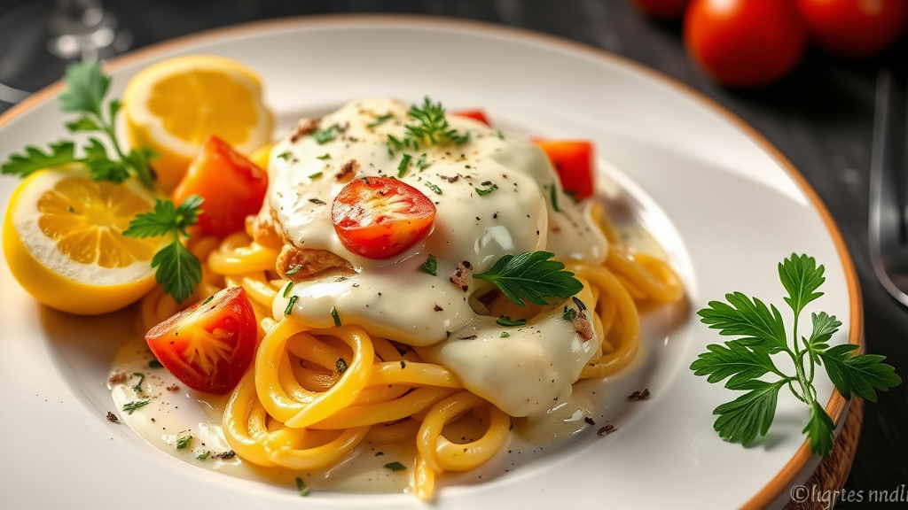 Egg Meal Feast Alfredo