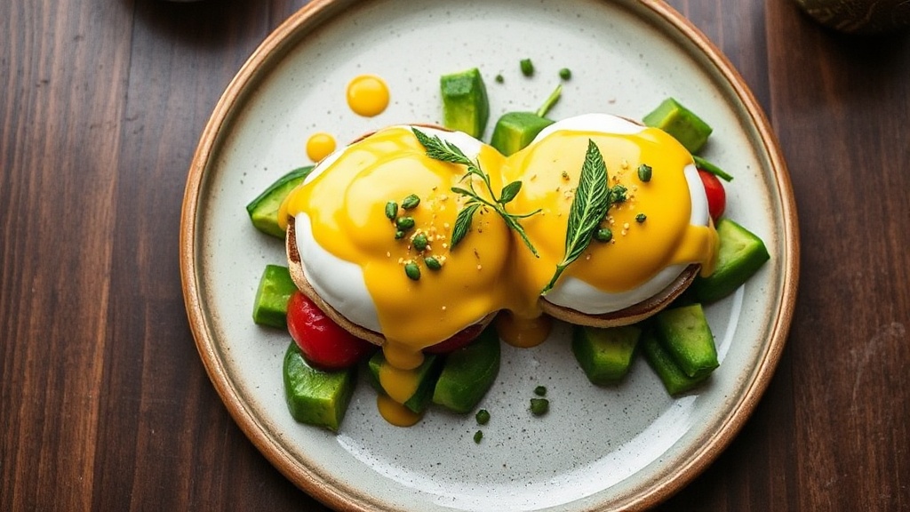 Eggs Benedict with Spinach and Avocado (Creative Twist)
