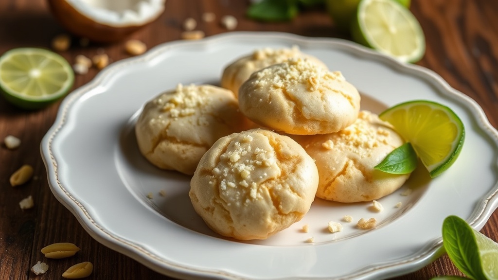 Exotic Coconut-Lime Macadamia Cookies