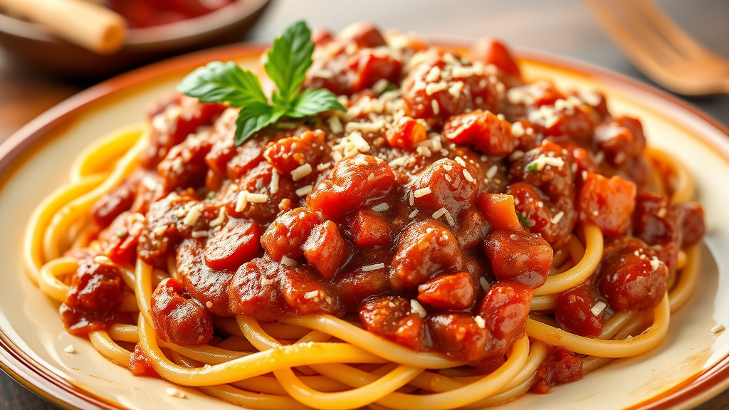 Fazoli's Spaghetti with Meat Sauce (Copycat Recipe)