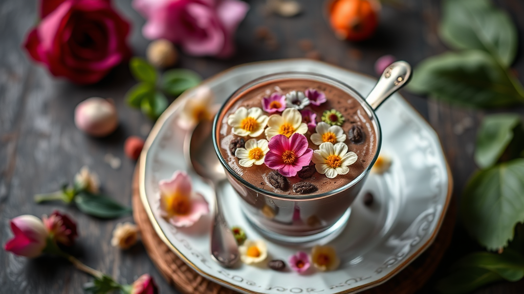 Floral Hot Chocolate Delight