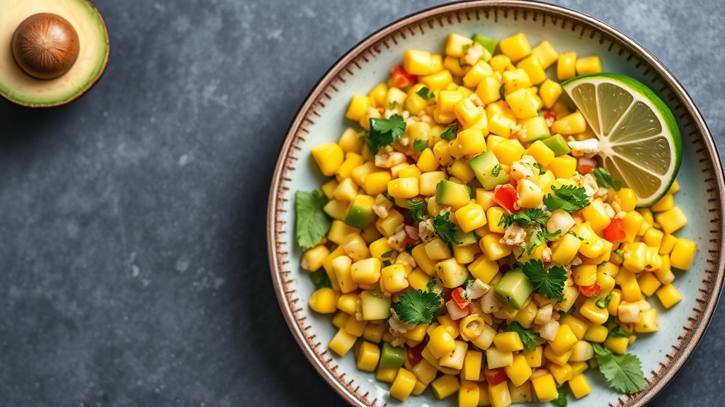 Fresh Corn Salsa with Avocado and Lime