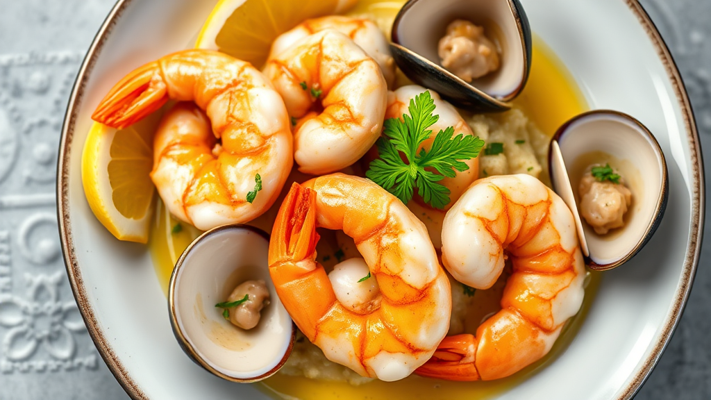 Garlic Butter Shrimp and Littleneck Clams