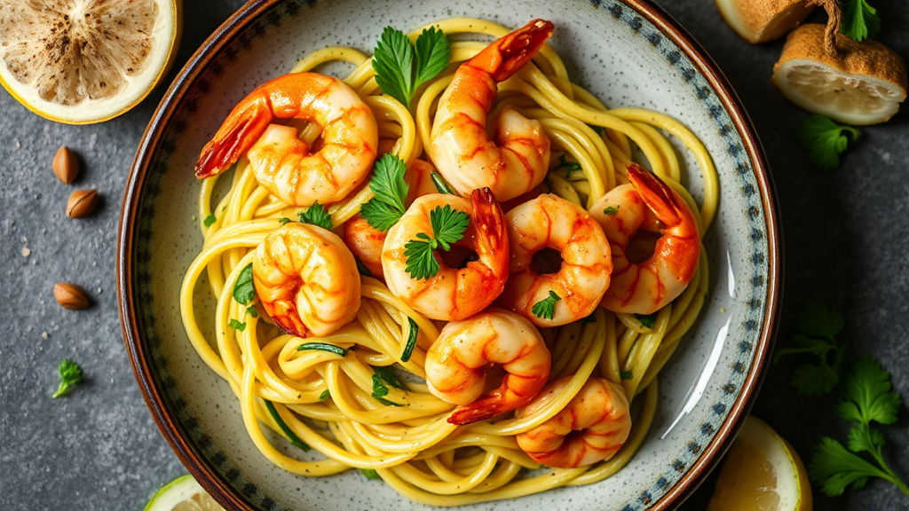 Garlic Butter Shrimp with Zucchini Noodles