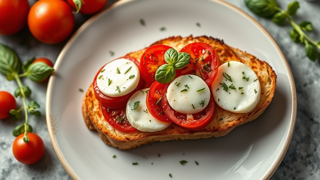 Garlic Tomato Cheese Toast