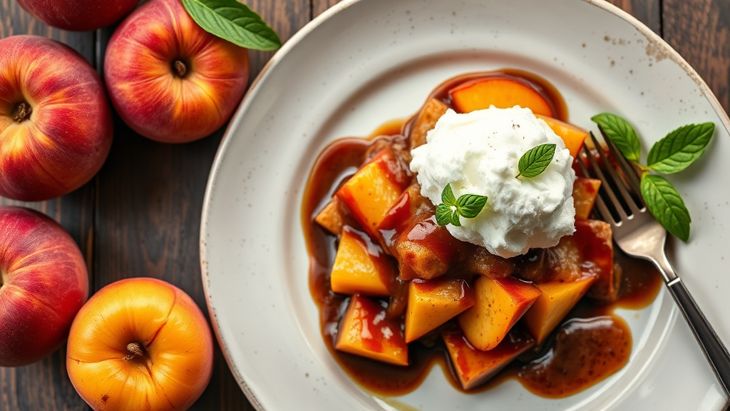 Georgia Peach Cobbler with Balsamic Vinegar