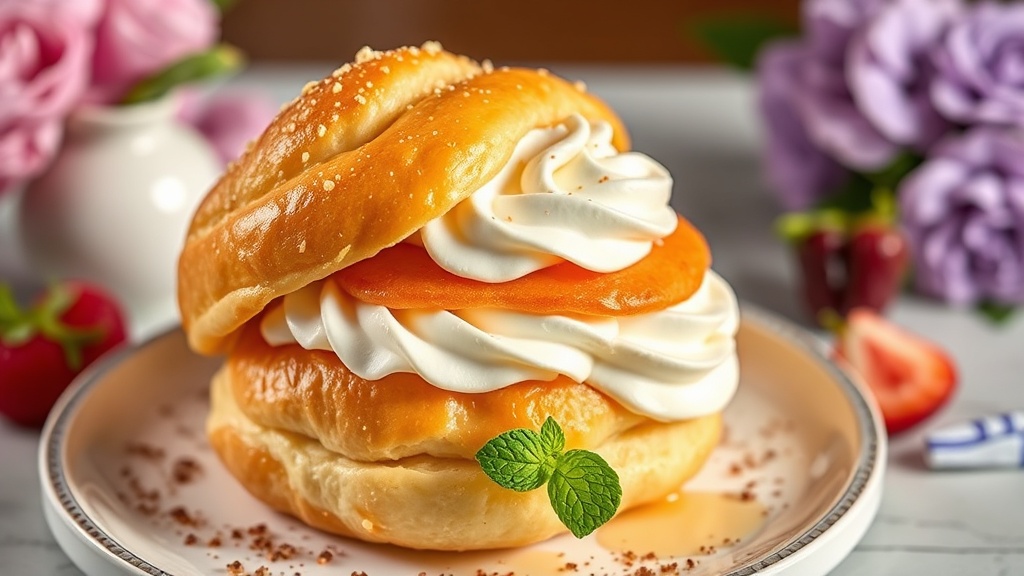 Giant Cream Puff with Vanilla Bean Pastry Cream