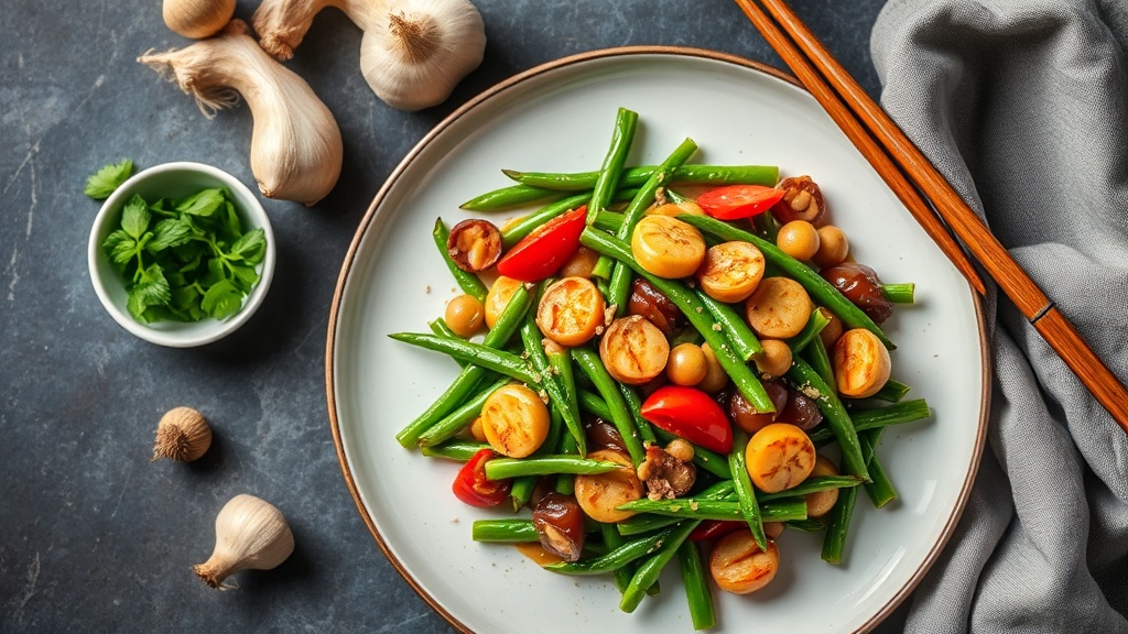 Ginger Garlic Green Beans Stir-Fry