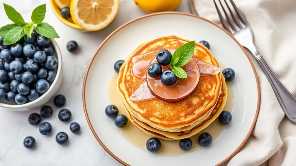 Gluten-Free Blueberry Lemon Pancakes