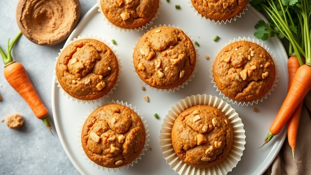 Gluten-Free Peanut Butter Zucchini Carrot Muffins