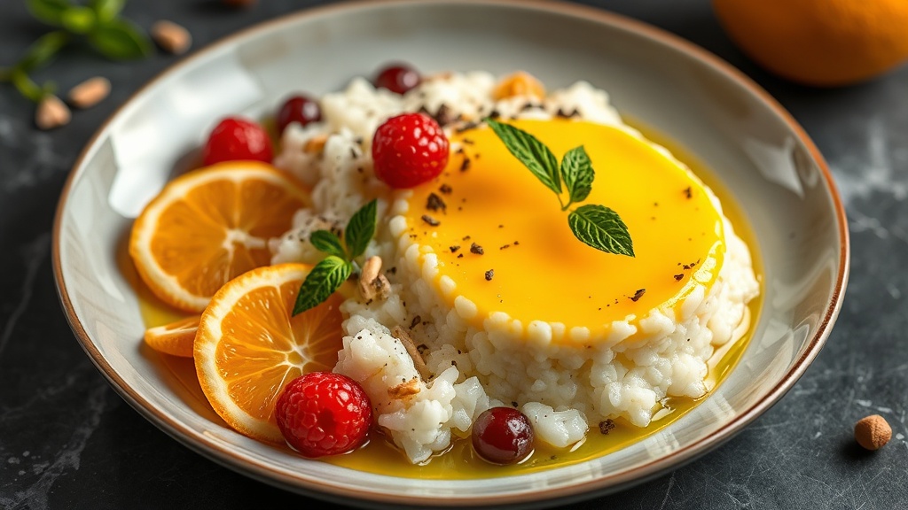 Greek Rice Pudding with Honey and Orange Blossom Water