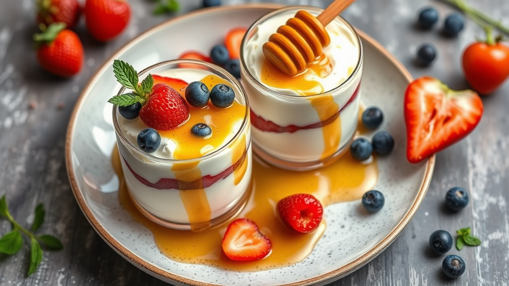 Greek Yogurt and Honey Parfait