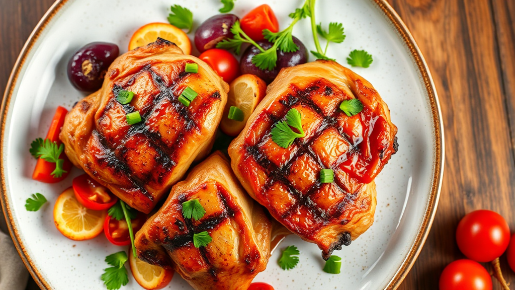 Grilled Asian Chicken Thighs