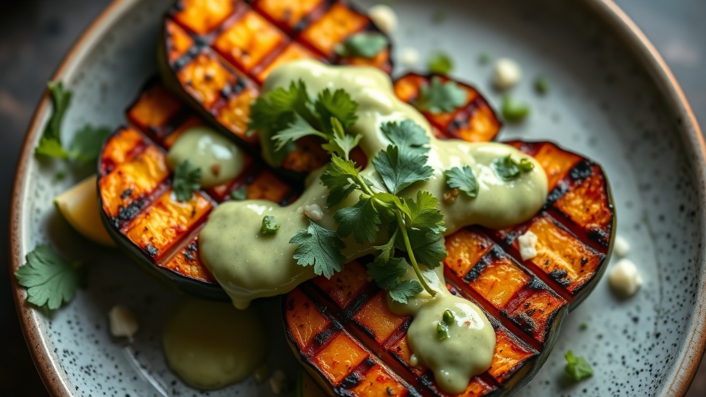 Grilled Breadfruit with Cilantro Lime Dressing