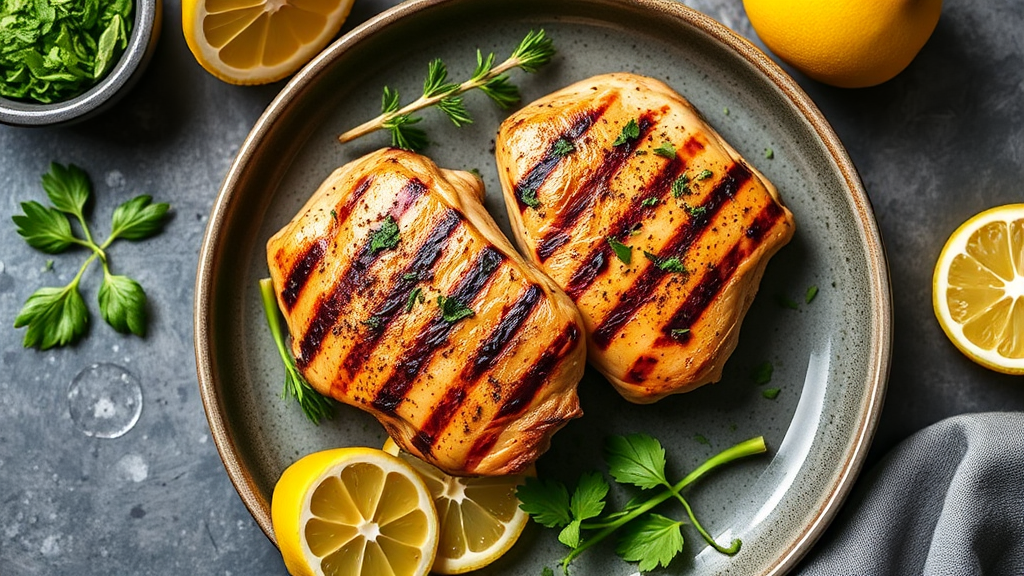 Grilled Lemon-Herb Chicken Thighs
