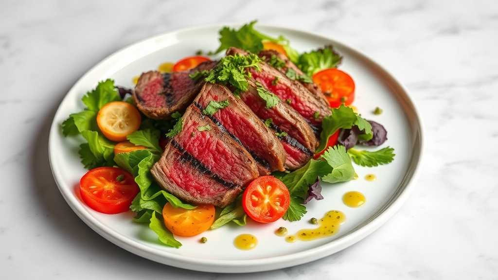Grilled Ribeye Salad with Herb Vinaigrette