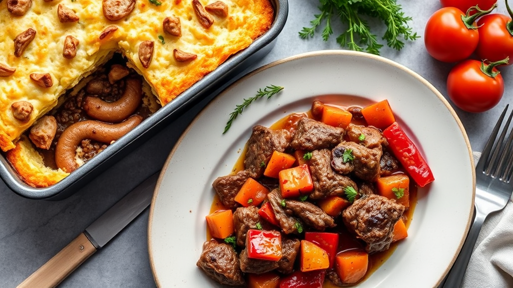 Hearty Beef and Vegetable Bake