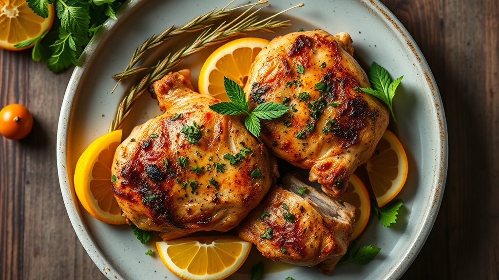 Herb and Citrus Roasted Chicken Thighs