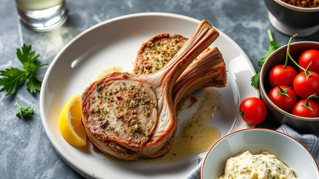 Herb-Crusted Boneless Pork Loin Chops