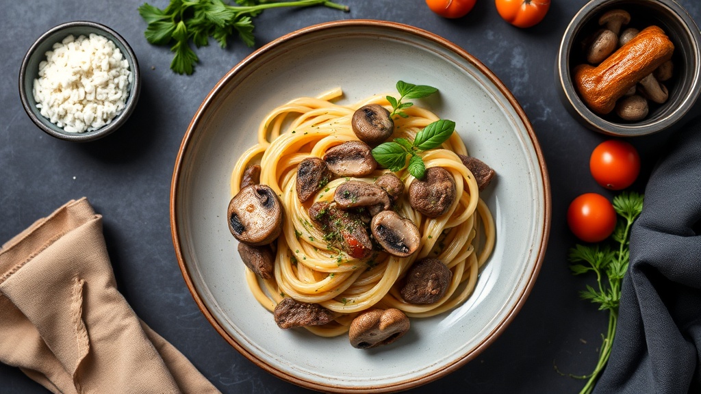 Herbed Beef and Mushroom Stroganoff