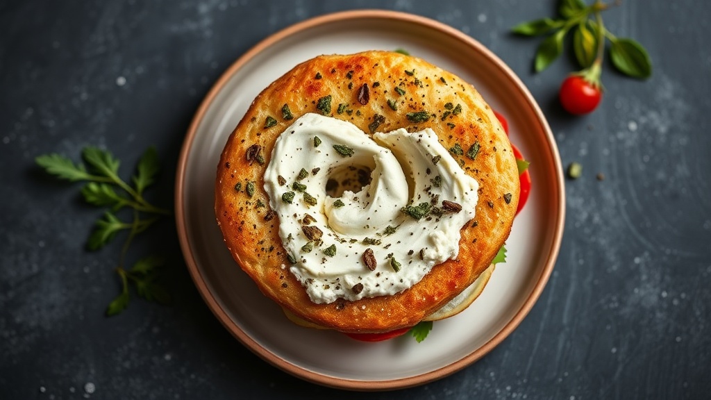 Herbed Cottage Cheese Bagel