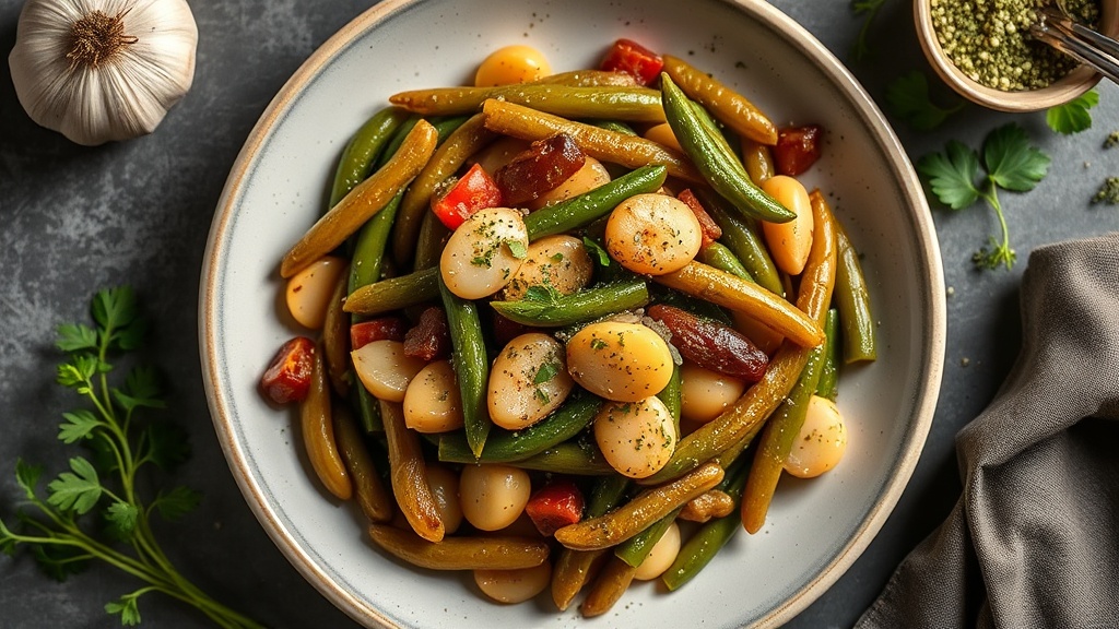 Herbed Garlic Dinner Beans