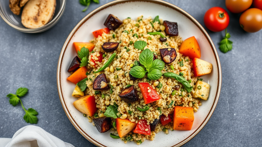 Herbed Quinoa and Roasted Vegetable Salad