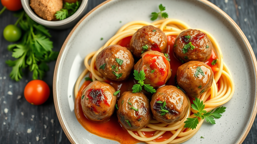 Herb-Infused Beef Meatballs