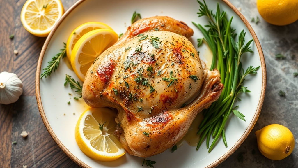 Herb-Roasted Chicken with Lemon and Garlic