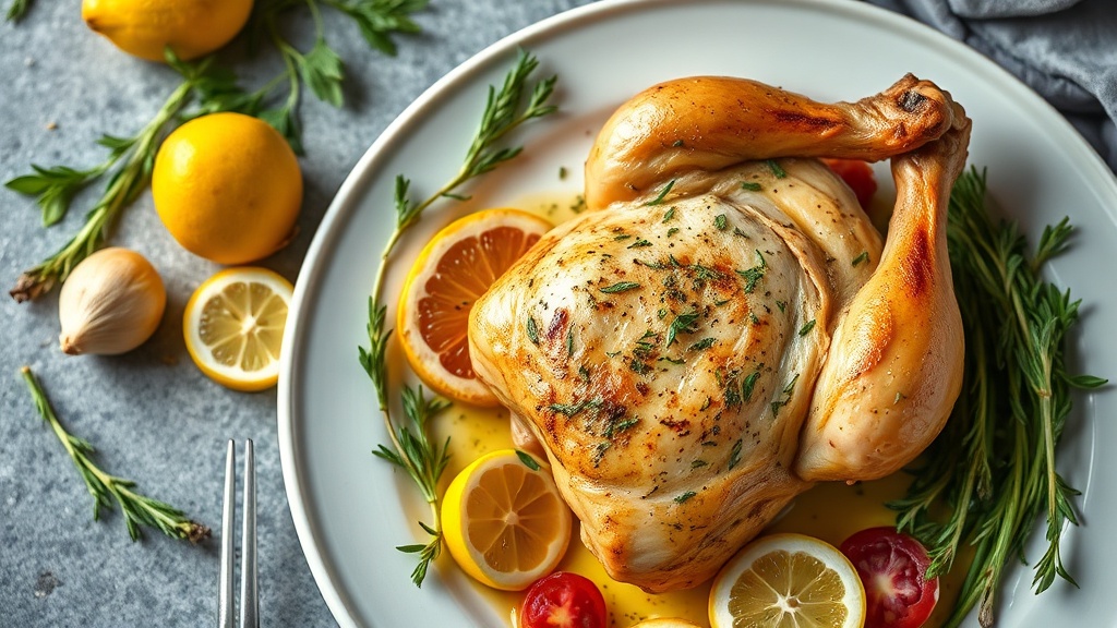 Herb-Roasted Chicken with Lemon and Garlic