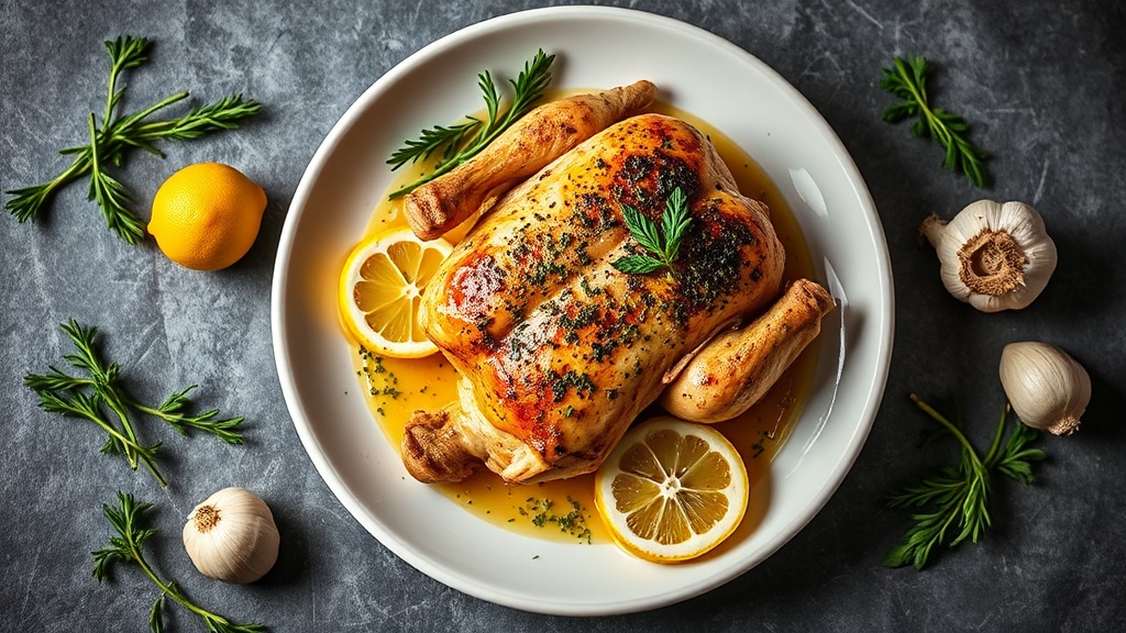 Herb-Roasted Chicken with Lemon and Garlic