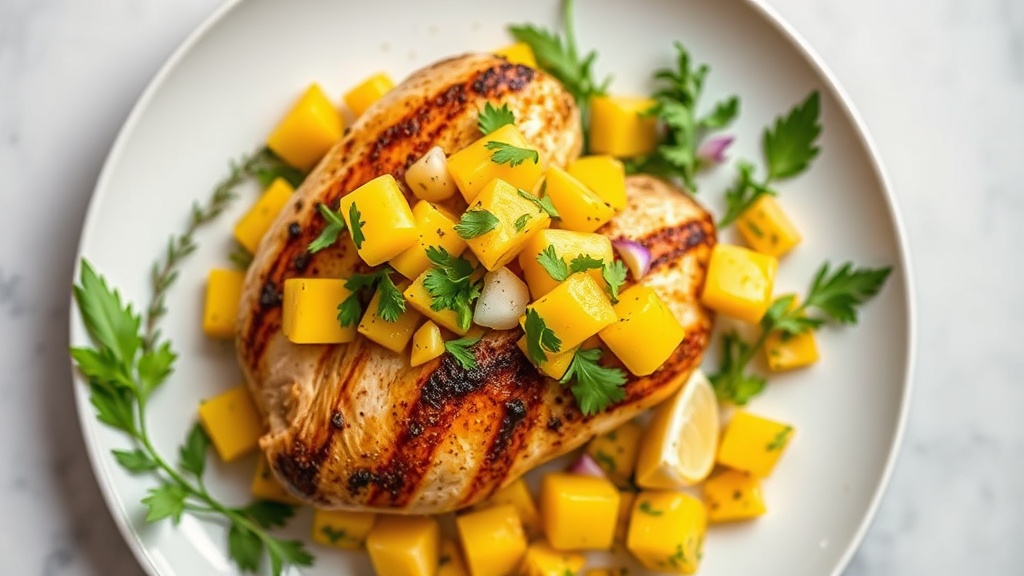 Herb-Roasted Chicken with Mango Salsa