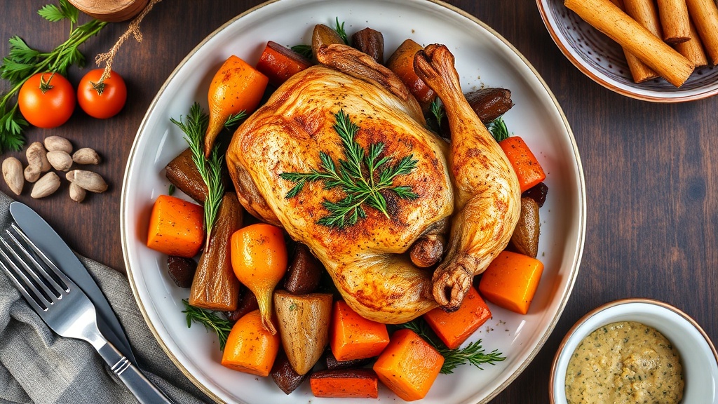 Herb-Roasted Chicken with Root Vegetables