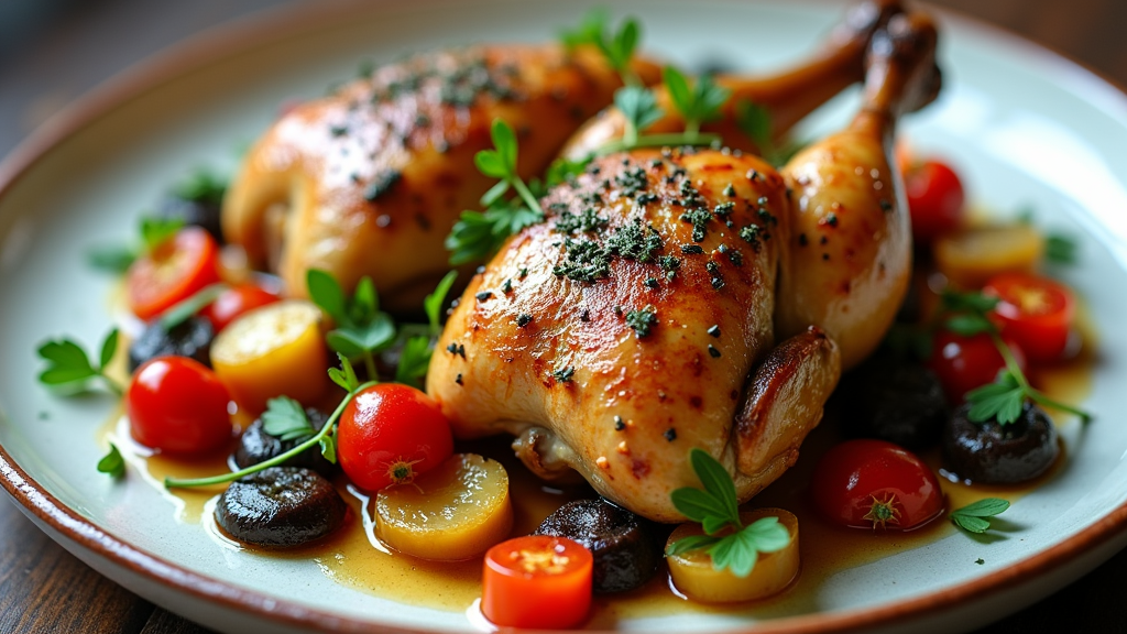 Herb-Roasted Chicken with Seasonal Vegetables