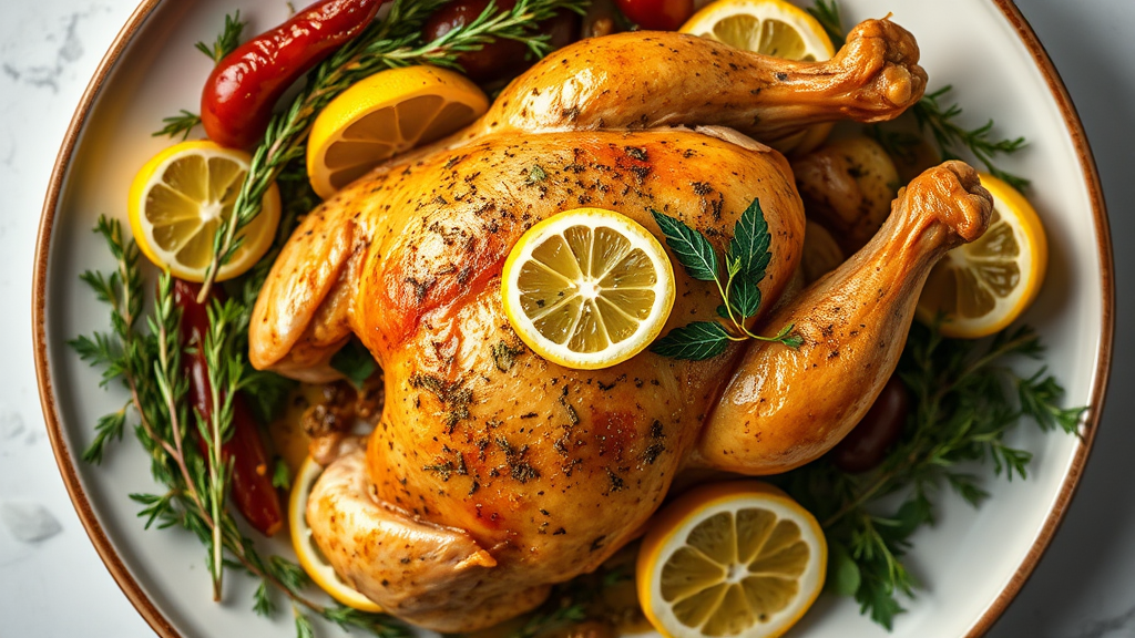 Herb-Roasted Turkey with Lemon and Garlic