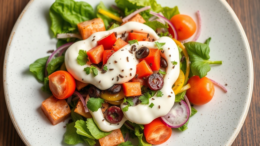 High-Protein Mayo and Pita Sauce Salad