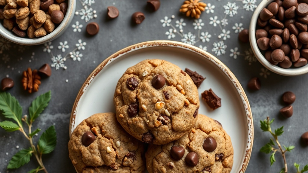 High-Protein Nutty Chocolate Chip Cookies