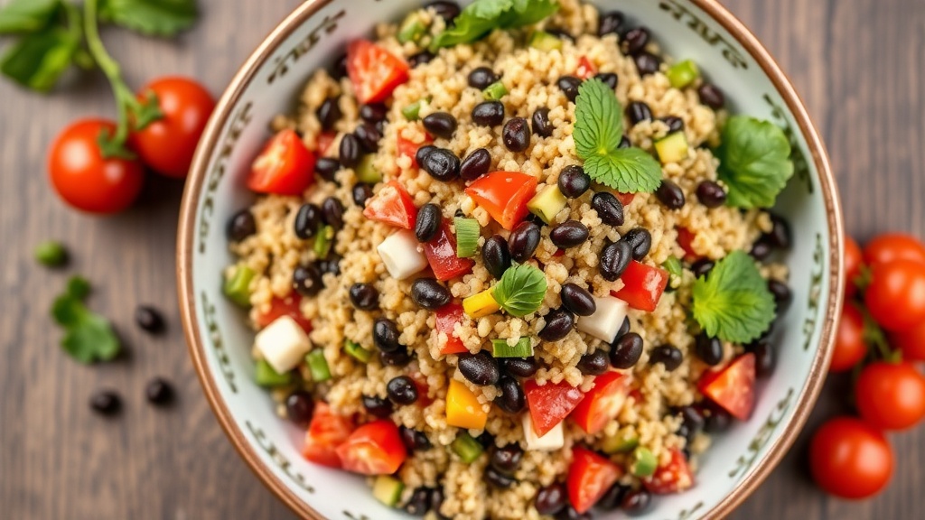 High-Protein Quinoa & Black Bean Salad