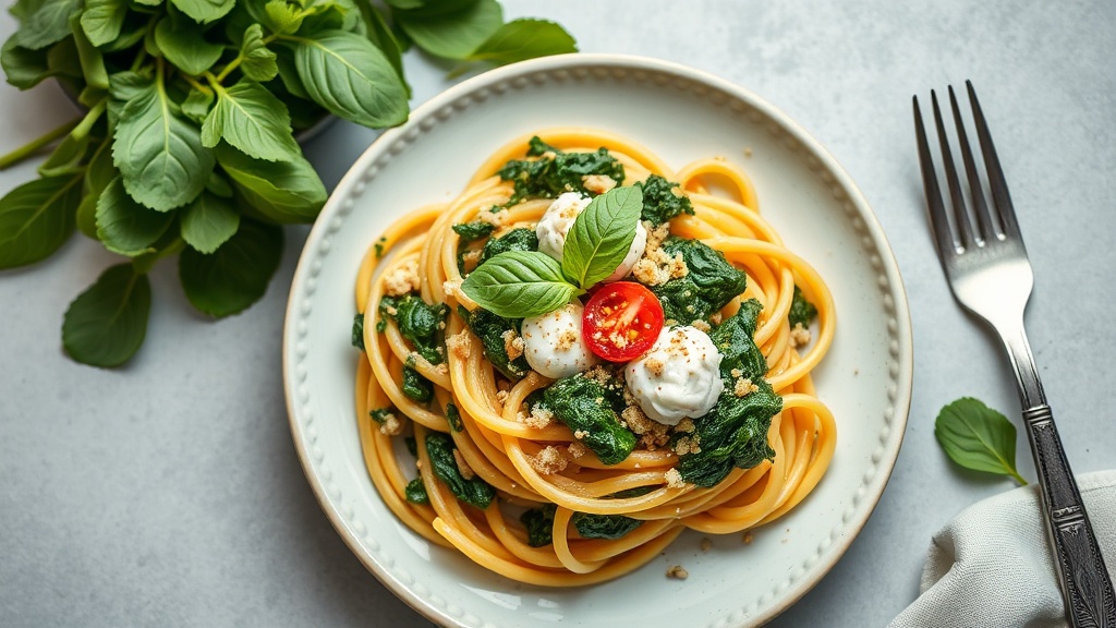 High-Protein Spinach and Ricotta Pasta Bake