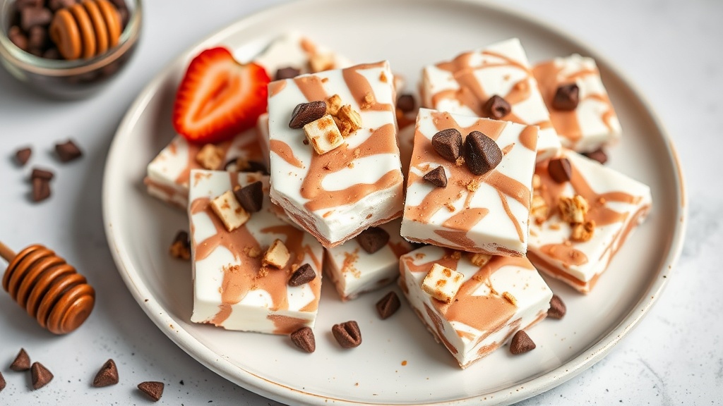 Honey Cocoa Frozen Yogurt Bark
