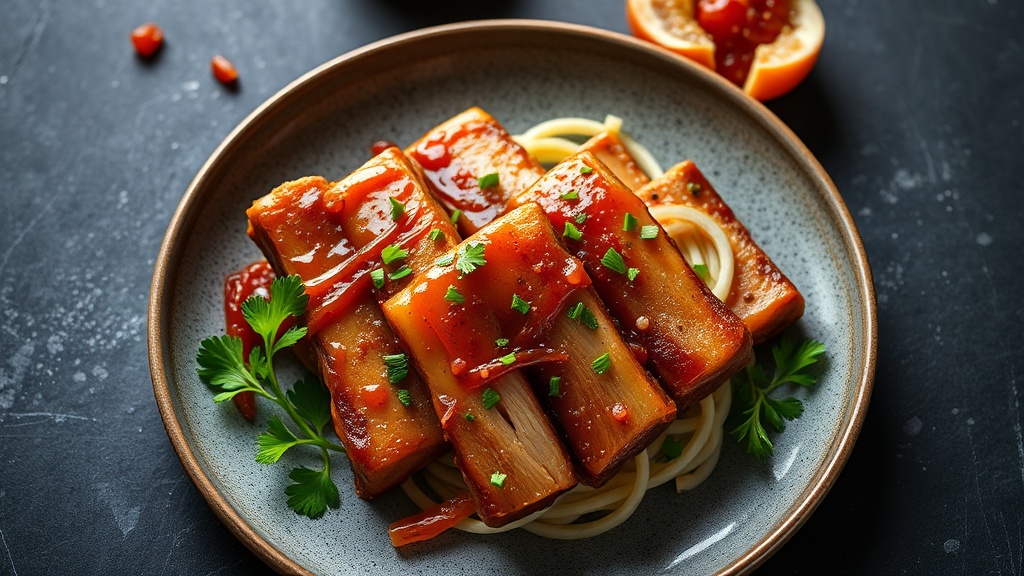 Honey Garlic Boneless Pork Spare Ribs